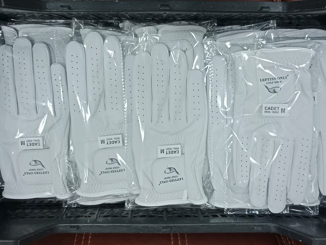 Mens Lefties Only Golf Shop Cabretta Golf Glove - Right Hand for the Lefty